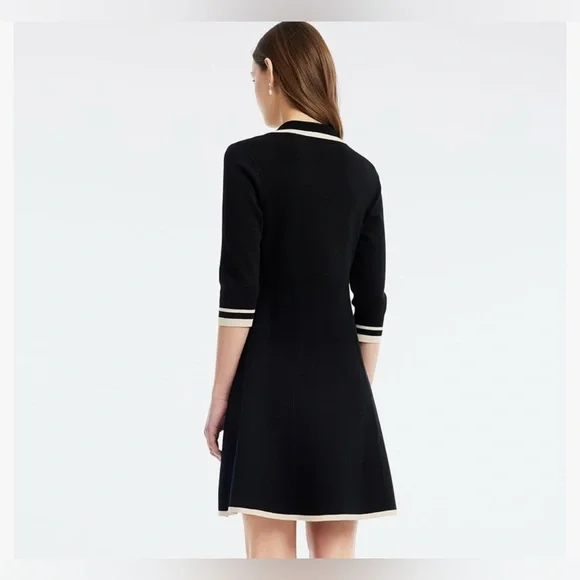 NWOT Elegant Black Double-Breasted Dress XL - Picture 6 of 11